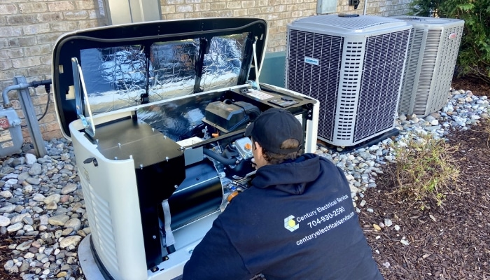 Century Electric Working On Generator Century Electric Working On Generator